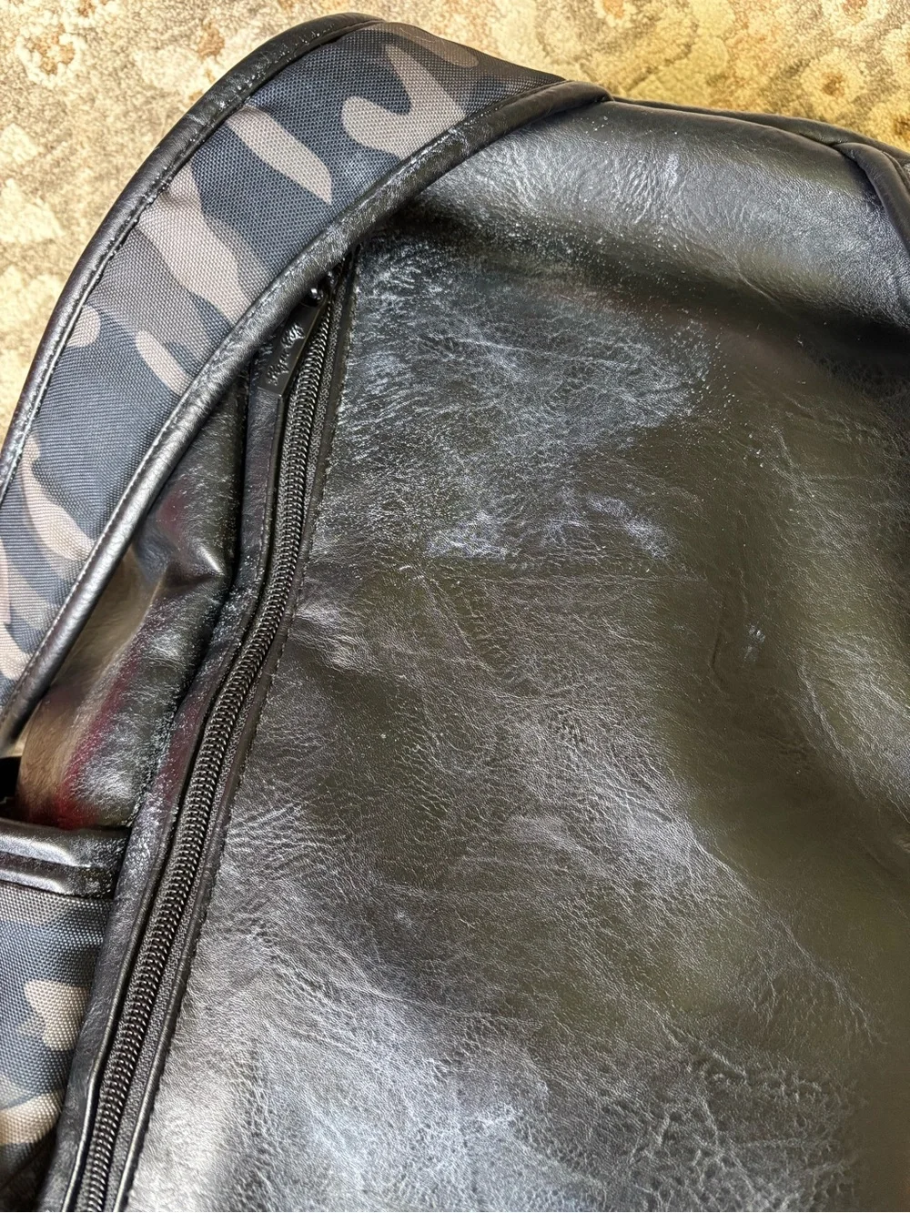 Itzy Ritzy Black Gray Camo Baby Bag Backpack